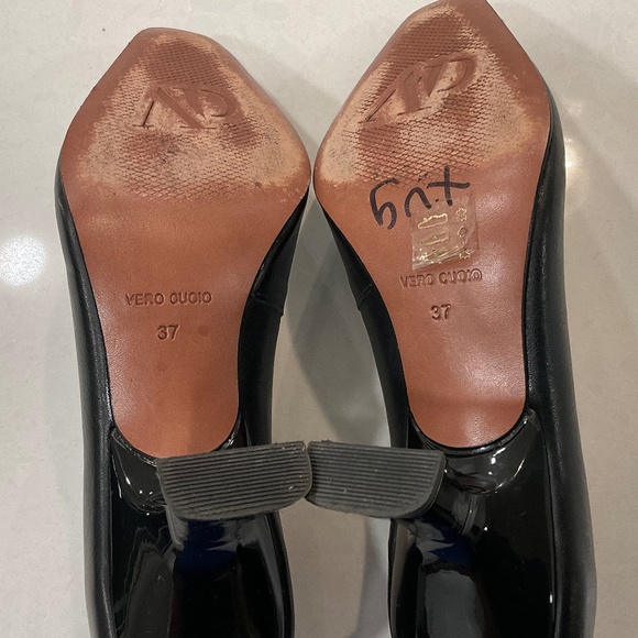 ATELIER PIETRINI Italy Heels Black Green  Size 37 - Picture 7 of 10